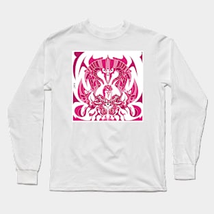 pink orc nazgul and balrog ecopop knights of the dark realm Long Sleeve T-Shirt